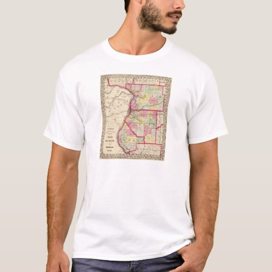 Madison, St. Clair, Monroe-Landkreise T-Shirt (Vorderseite)
