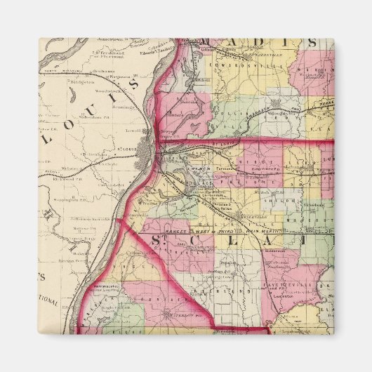 Madison, St Clair, Monroe Landkreises Magnet (Vorne)