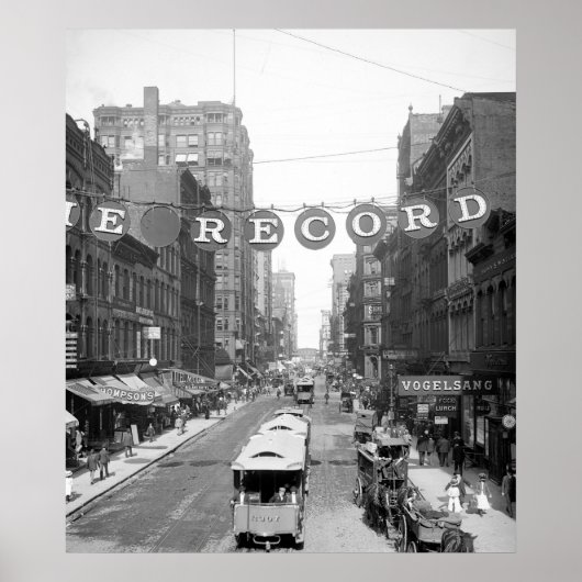 Madison Street, Chicago, 1900 Poster (Vorne)