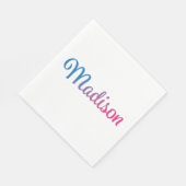 Madison Stylish Cursive Serviette (Ecke)