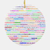 Madison Text Design II Ornament (Hinten)