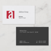 Madison Visitenkarte (Vorne/Hinten)