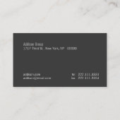 Madison Visitenkarte (Rückseite)