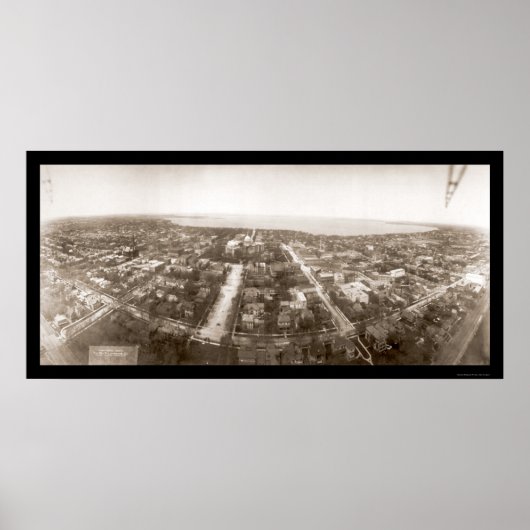 Madison WI Aerial Foto 1908 Poster (Vorne)