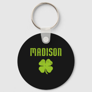 Madison Wi Shamrock Hauptstadt St Patricks Day P Schlüsselanhänger