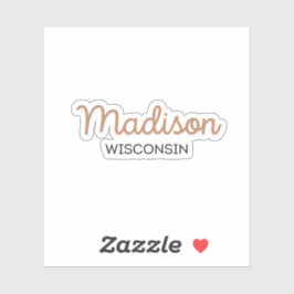 Madison Wisconsin Aufkleber
