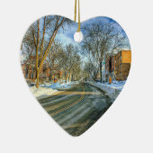 Madison, Wisconsin Cheese Keramik Ornament (Rechts)