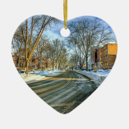 Madison, Wisconsin Cheese Keramik Ornament (Vorne)