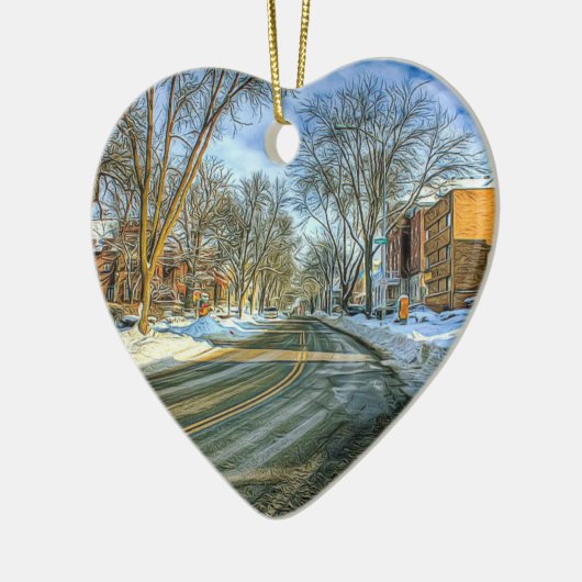 Madison, Wisconsin Cheese Keramik Ornament (Links)