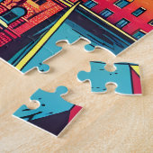Madison, Wisconsin City Skyline bei Sunset Puzzle (Seite)