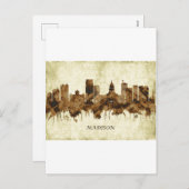 Madison Wisconsin Cityscape Feiertagspostkarte (Vorne/Hinten)