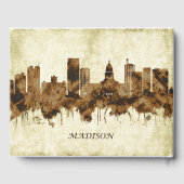 Madison Wisconsin Cityscape Gästebuch (Rückseite)