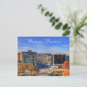 Madison Wisconsin Fotografie Digitale Kunst Postka Postkarte (Stehend Vorderseite)