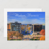 Madison Wisconsin Fotografie Digitale Kunst Postka Postkarte (Vorne/Hinten)