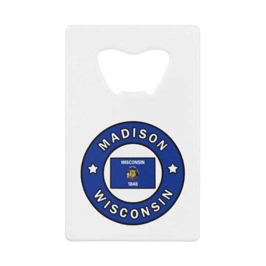 Madison Wisconsin Geldbeutel Flaschenöffner (Vorderseite)