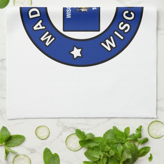 Madison Wisconsin Geschirrtuch (Gefaltet)