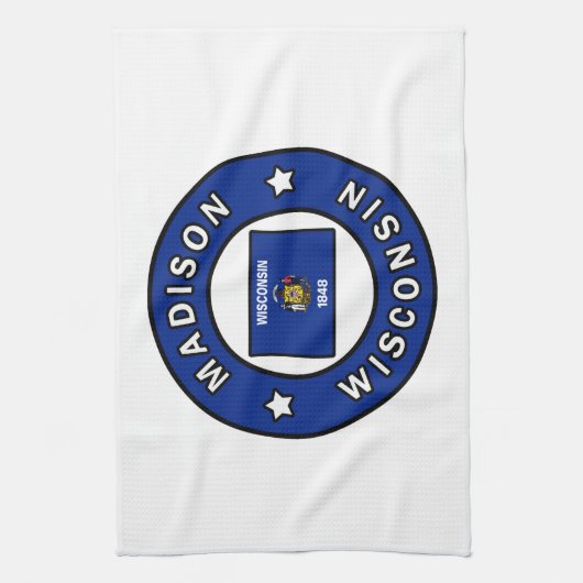 Madison Wisconsin Geschirrtuch (Vertikal)
