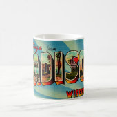 Madison Wisconsin Greeting Postcard Kaffeetasse (Mittel)