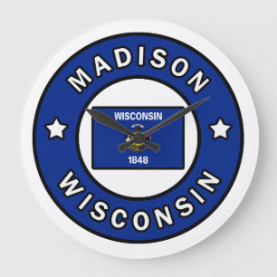 Madison Wisconsin Große Wanduhr