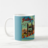 Madison Wisconsin Grußpostkarte Kaffeetasse (Links)