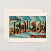 Madison Wisconsin Grußpostkarte Postkarte (Vorne/Hinten)