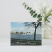 Madison Wisconsin Hauptstadt Fotografie Postkarte (Stehend Vorderseite)