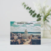 Madison, Wisconsin, Hauptstadt Postkarte (Stehend Vorderseite)