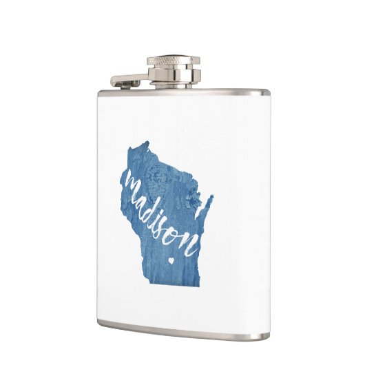 Madison, Wisconsin Holzkörner Flachmann (Links)