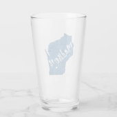 Madison, Wisconsin Holzkörner Glas (Rückseite)