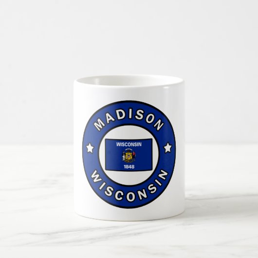 Madison Wisconsin Kaffeetasse (Mittel)