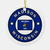 Madison Wisconsin Keramik Ornament (Vorne)