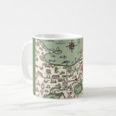  Madison Wisconsin Lakes Map Mug Kaffeetasse (Vorderseite Links)