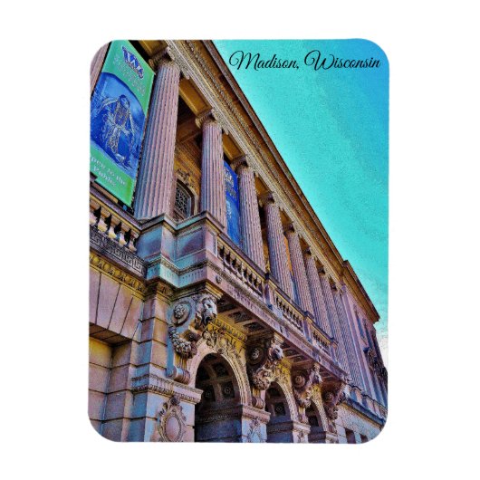 Madison, Wisconsin Magnet (Vertikal)