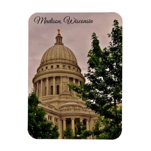 Madison, Wisconsin Magnet (Vertikal)