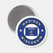 Madison Wisconsin Magnet (Vorderseite/Rückseite)