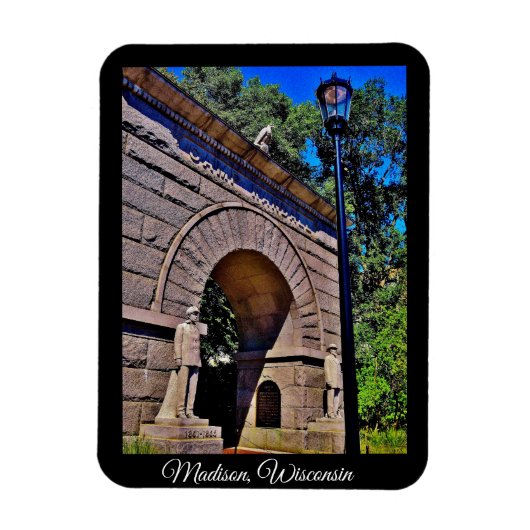 Madison, Wisconsin Magnet (Vertikal)