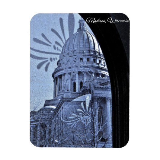Madison, Wisconsin Magnet (Vertikal)