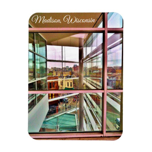 Madison, Wisconsin Magnet (Vertikal)