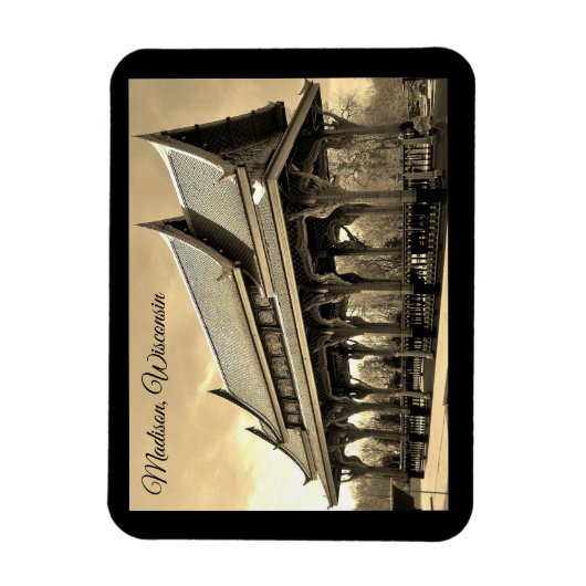 Madison, Wisconsin Magnet (Vertikal)