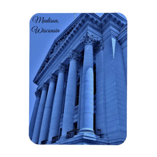 Madison, Wisconsin Magnet (Vertikal)