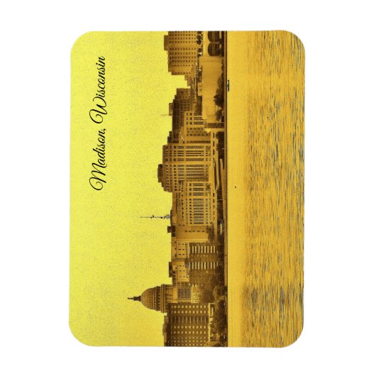 Madison, Wisconsin Magnet (Vertikal)