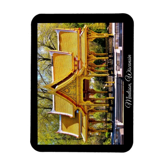 Madison, Wisconsin Magnet (Vertikal)