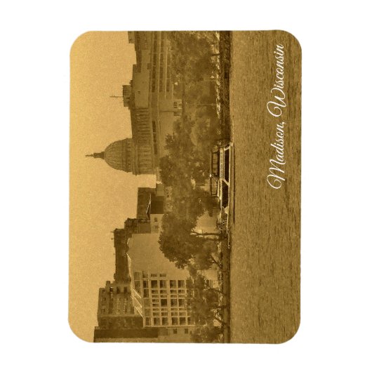 Madison, Wisconsin Magnet (Vertikal)