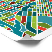 Madison, Wisconsin Map Poster (Ecke)