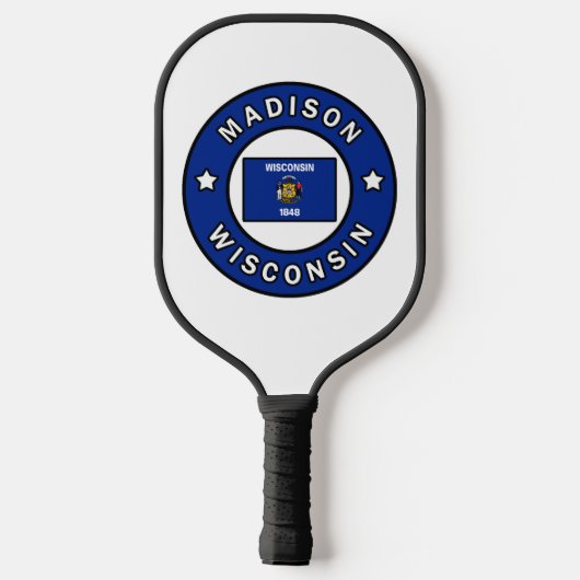 Madison Wisconsin Pickleball Schläger (Rückseite)