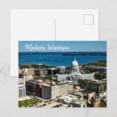 Madison, Wisconsin Postcard Die Hauptstadt Postkarte (Vorne/Hinten)