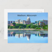 Madison, Wisconsin Postcard Postkarte (Vorne/Hinten)