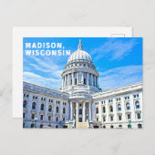 Madison Wisconsin Postcard Souvenir Postkarte (Vorne/Hinten)