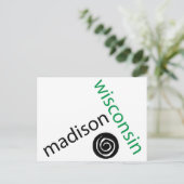 Madison Wisconsin Postkarte (Stehend Vorderseite)