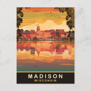 Madison, Wisconsin Postkarte